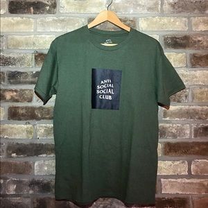 Olive Green ASSC box logo Tee